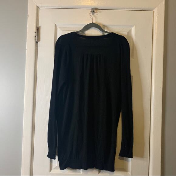 Boden Black Cardigan Lightweight Sparkle Sweater US 12 - Picture 7 of 10